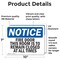 Signmission Fire Door This Door Is To Remain Closed OSHA Notice Sign, Vinyl Decal, 10in W x 7in L, 2PK OS-2PACK-NS-D-710-L-12578 - alternate 5